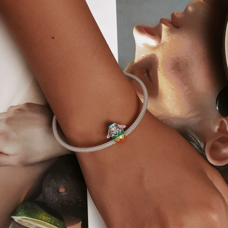 (image for) Pandora Style Bunny Eggs Charm - SCC2117 - View 5