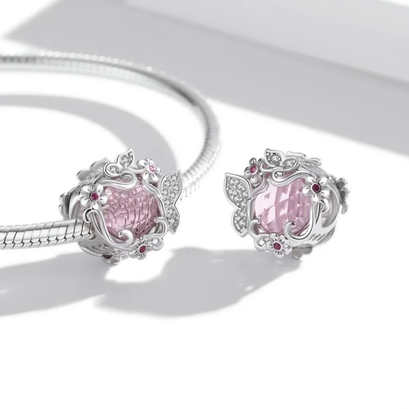 (image for) Pandora Style Butterflies Flying Charm - BSC552 - View 4