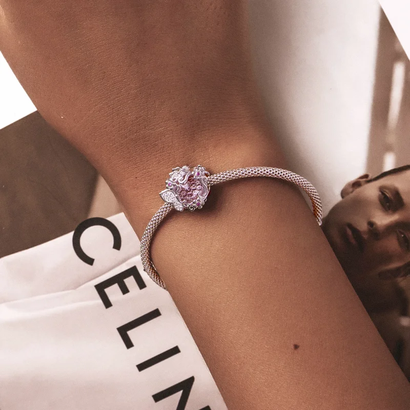 (image for) Pandora Style Butterflies Flying Charm - BSC552 - View 5