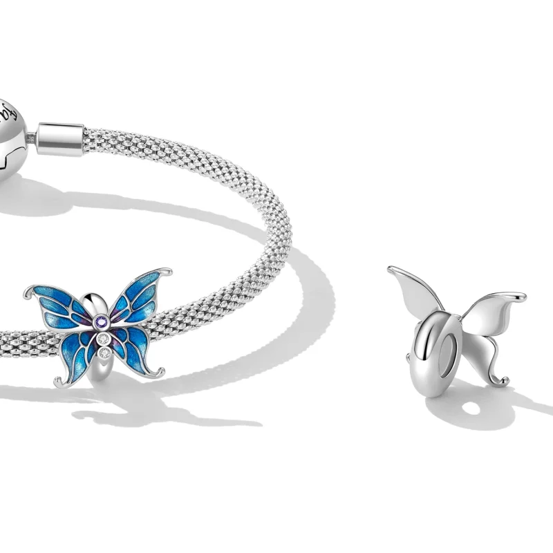 (image for) Pandora Style Butterfly Charm - SCC2326 - View 4
