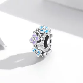 Pandora Style Butterfly Love Flower Charm - SCC2063 Pandora Style Butterfly Love Flower Charm - SCC2063
