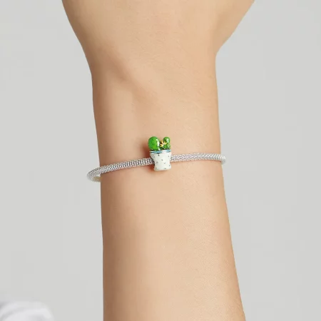 Pandora Style Cactus Pot Charm - SCC2019