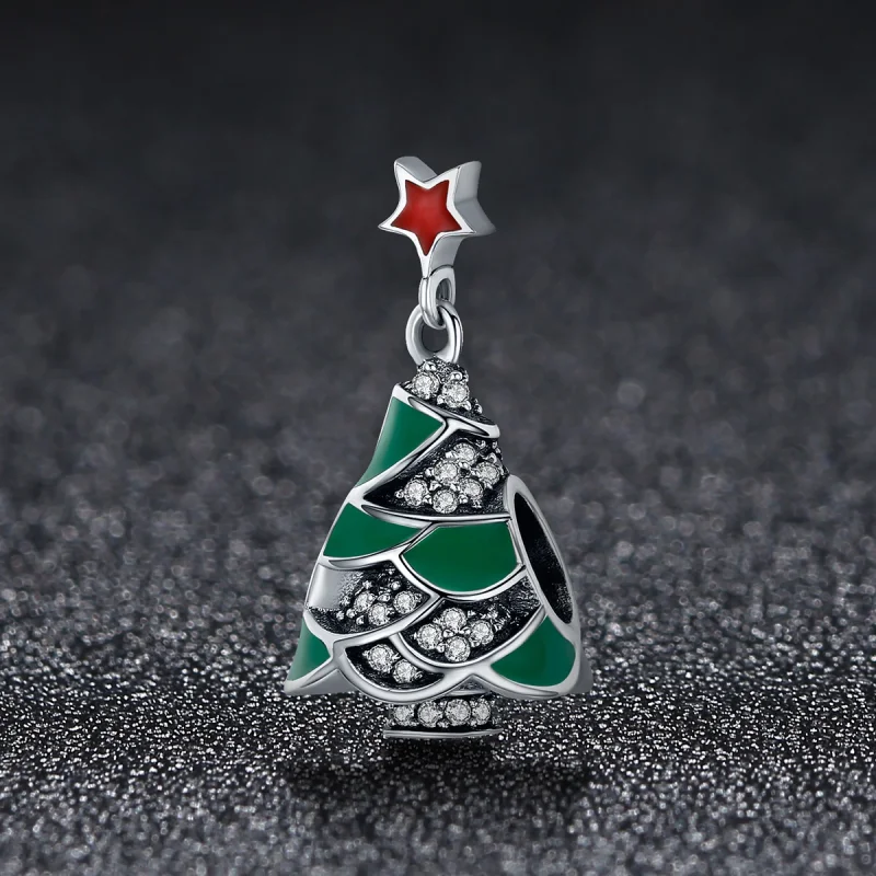 (image for) Pandora Style Christmas Tree Charm - SCC307 - View 2
