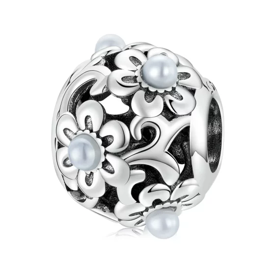 Pandora Style Classical Flowers Charm - SCC2182