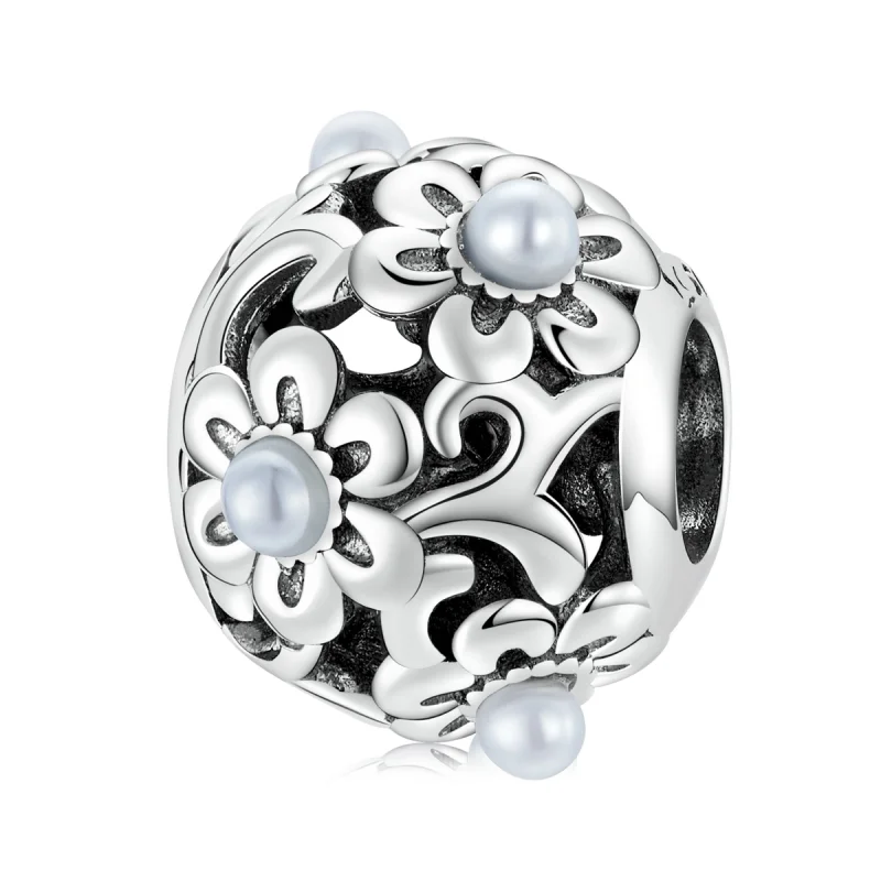(image for) Pandora Style Classical Flowers Charm - SCC2182 - Product Image