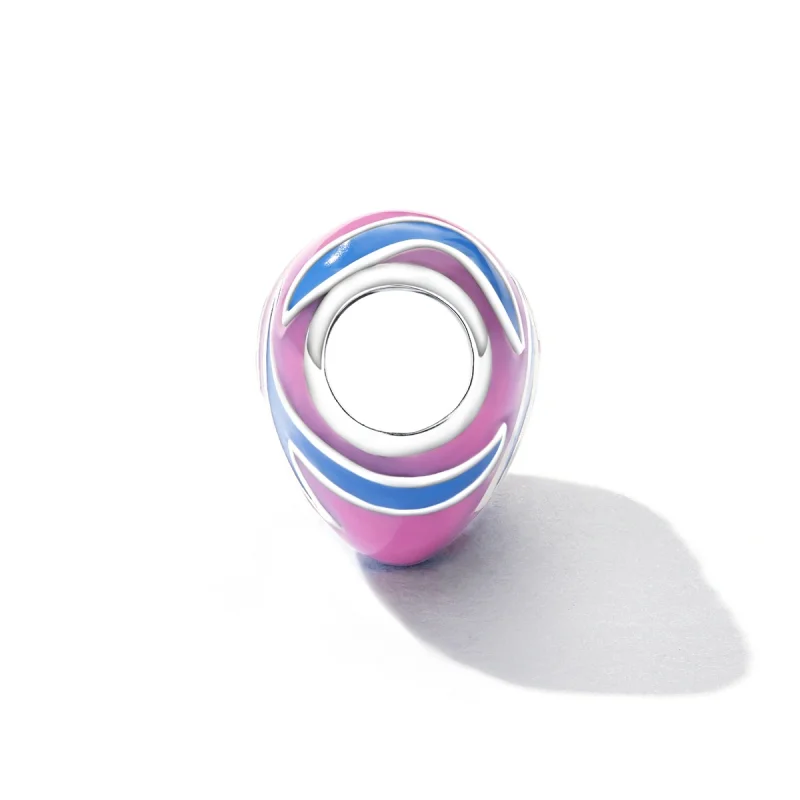 (image for) Pandora Style Contrasting Color Love Charm - SCC2215 - View 3