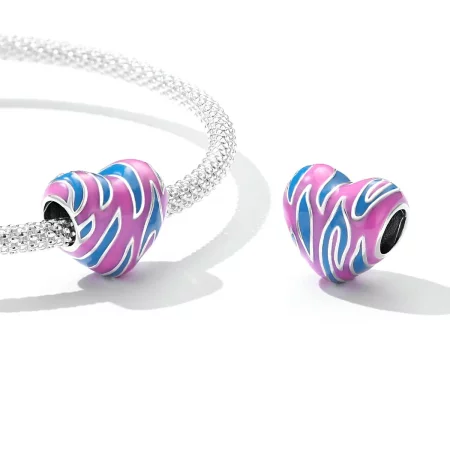 Pandora Style Contrasting Color Love Charm - SCC2215