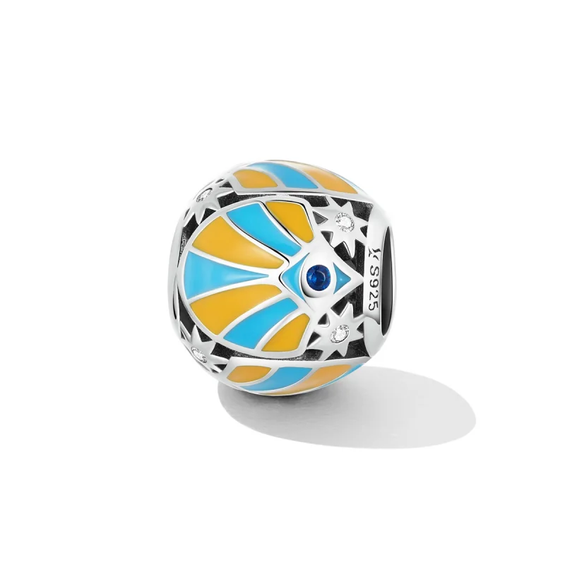 (image for) Pandora Style Contrasting Color of Mans Star Eyes Charm - SCC2201 - View 2