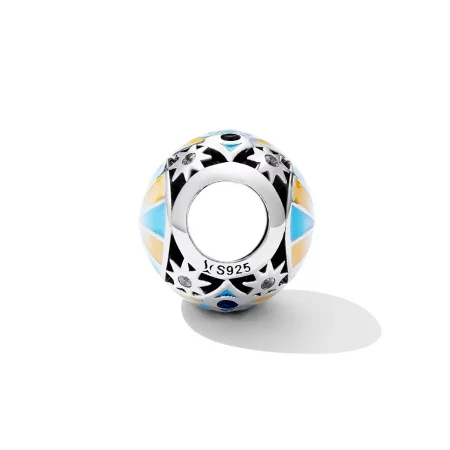 Pandora Style Contrasting Color of Mans Star Eyes Charm - SCC2201