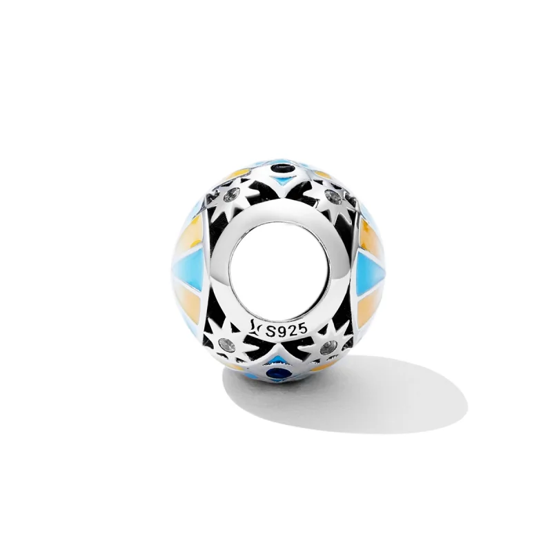 (image for) Pandora Style Contrasting Color of Mans Star Eyes Charm - SCC2201 - View 3