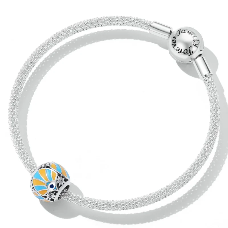 (image for) Pandora Style Contrasting Color of Mans Star Eyes Charm - SCC2201 - View 5