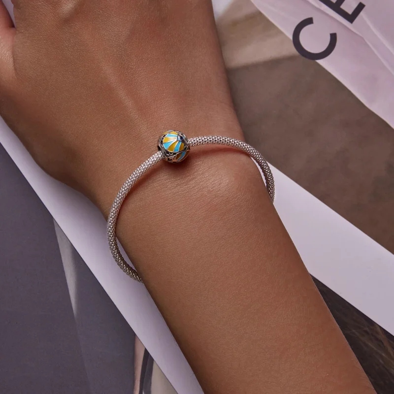 (image for) Pandora Style Contrasting Color of Mans Star Eyes Charm - SCC2201 - View 6