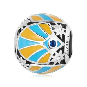 Pandora Style Contrasting Color of Mans Star Eyes Charm - SCC2201 (image for) Pandora Style Contrasting Color of Mans Star Eyes Charm - SCC2201