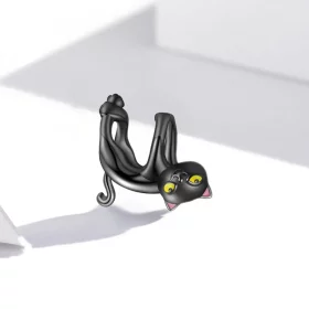 Pandora Style Cute Black Cat Charm - BSC520 Pandora Style Cute Black Cat Charm - BSC520