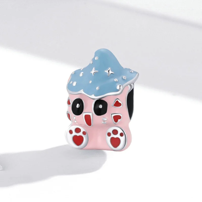 (image for) Pandora Style Cute Cat Doll Charm - SCC1939 - View 2