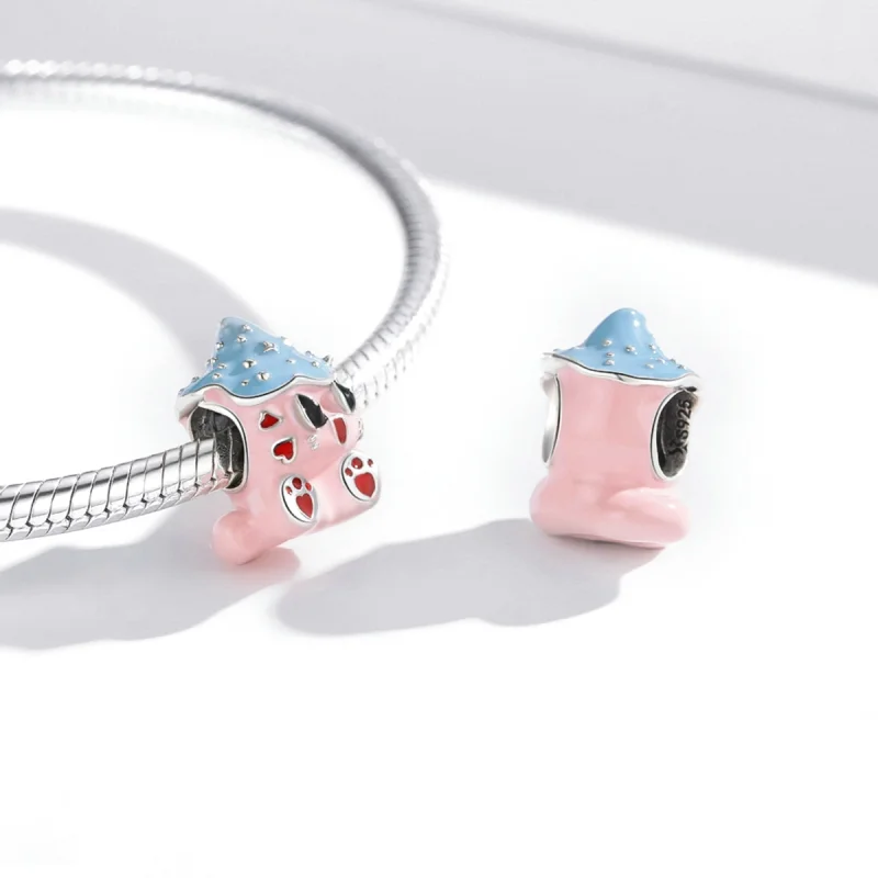 (image for) Pandora Style Cute Cat Doll Charm - SCC1939 - View 3