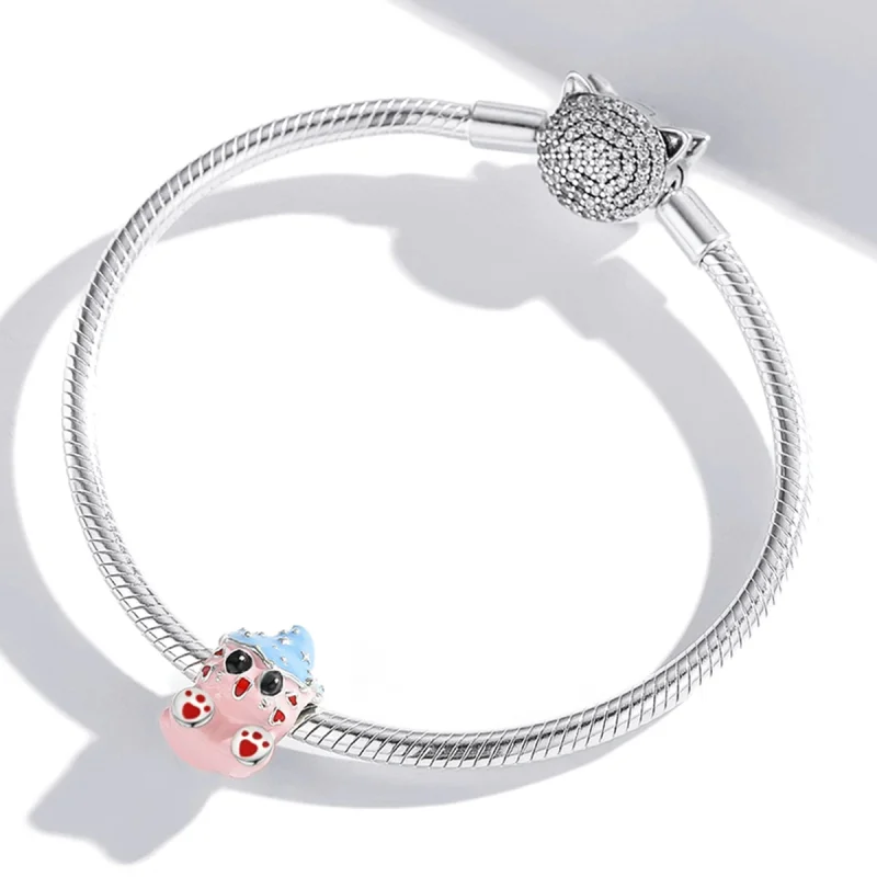 (image for) Pandora Style Cute Cat Doll Charm - SCC1939 - View 4