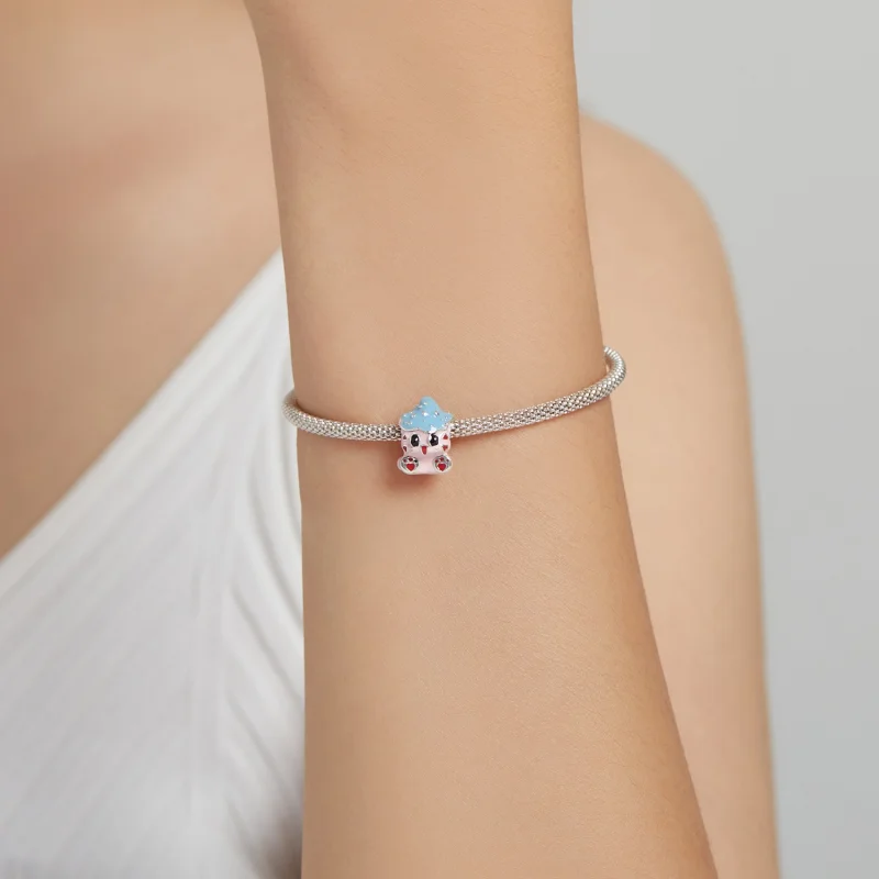 (image for) Pandora Style Cute Cat Doll Charm - SCC1939 - View 5