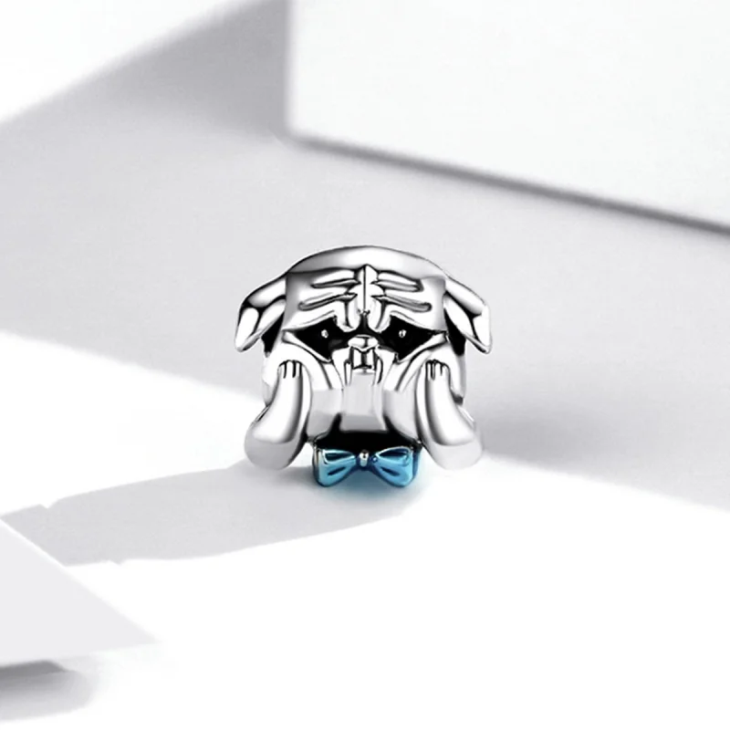 (image for) Pandora Style Cute Dog Fight Charm - SCC2009 - View 2