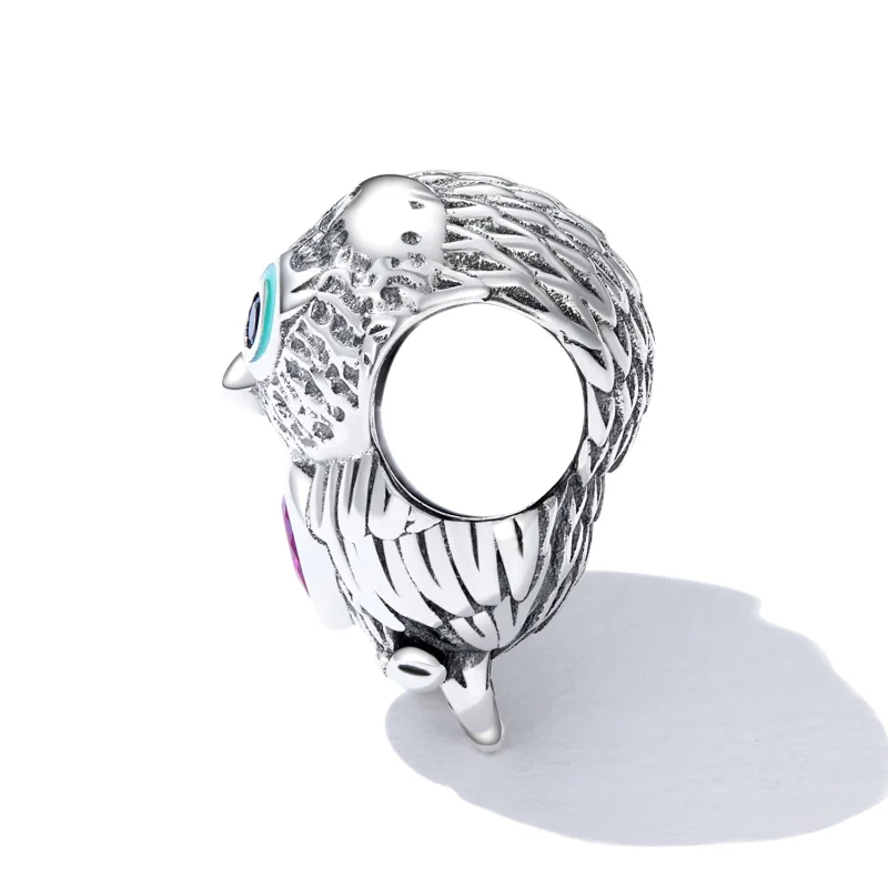 (image for) Pandora Style Cute Owl Charm - SCC2253 - View 3