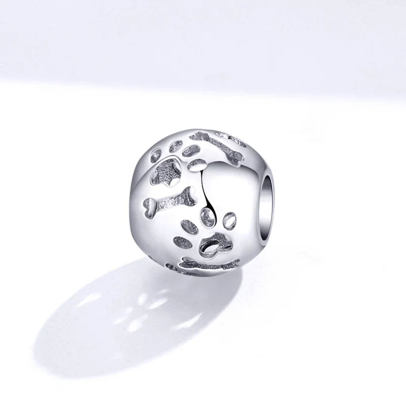 (image for) Pandora Style Cute Pet Footprints Charm - BSC140 - View 2
