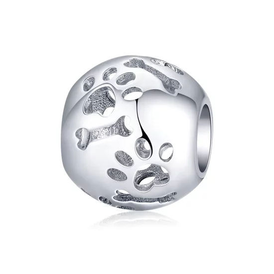 Pandora Style Cute Pet Footprints Charm - BSC140