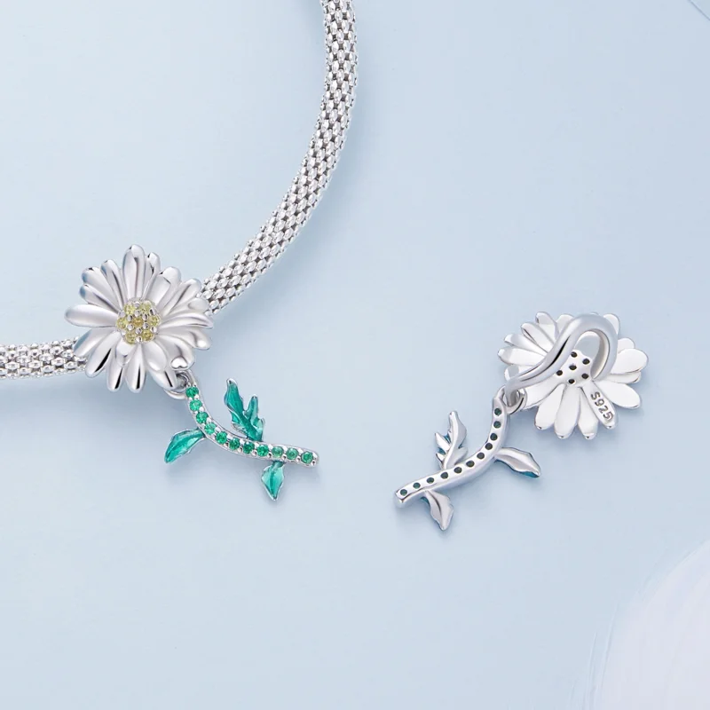 (image for) Pandora Style Daisy Charm - BSC648 - View 4