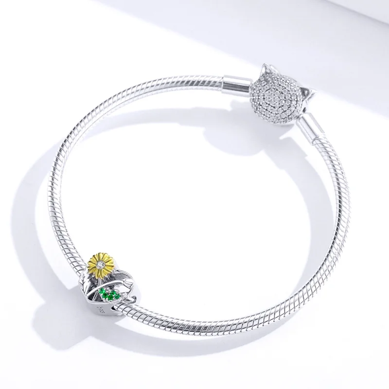 (image for) Pandora Style Daisy Story Charm - BSC284 - View 3