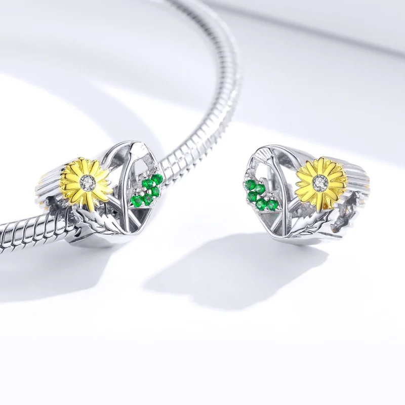 (image for) Pandora Style Daisy Story Charm - BSC284 - View 4