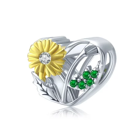 Pandora Style Daisy Story Charm - BSC284