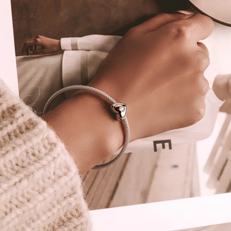 (image for) Pandora Style Double Color Love Charm - BSC566 - View 5