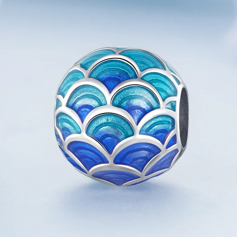 (image for) Pandora Style Dragon Scales Charm - BSC683 - View 2