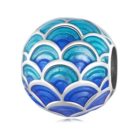 Pandora Style Dragon Scales Charm - BSC683 Pandora Style Dragon Scales Charm - BSC683