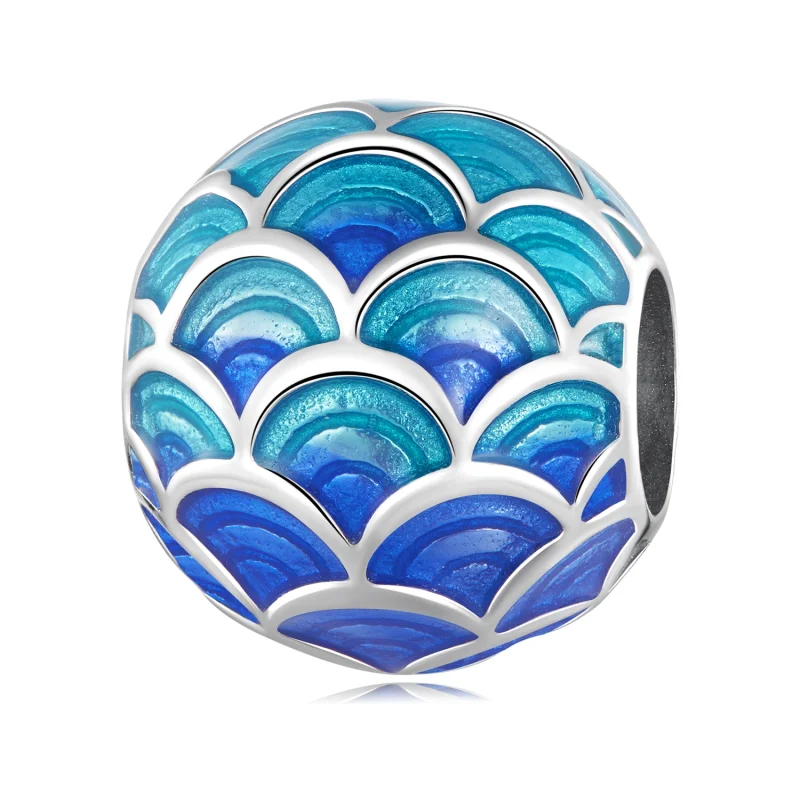 (image for) Pandora Style Dragon Scales Charm - BSC683 - Product Image