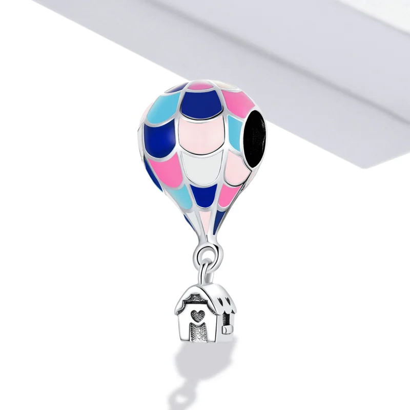 (image for) Pandora Style Dream Hot Air Balloon Charm - BSC545 - View 2