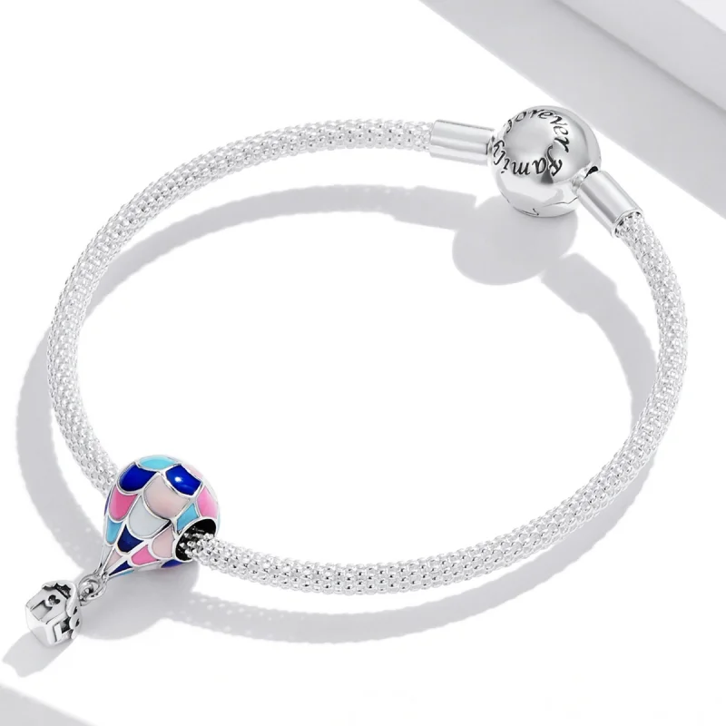 (image for) Pandora Style Dream Hot Air Balloon Charm - BSC545 - View 3