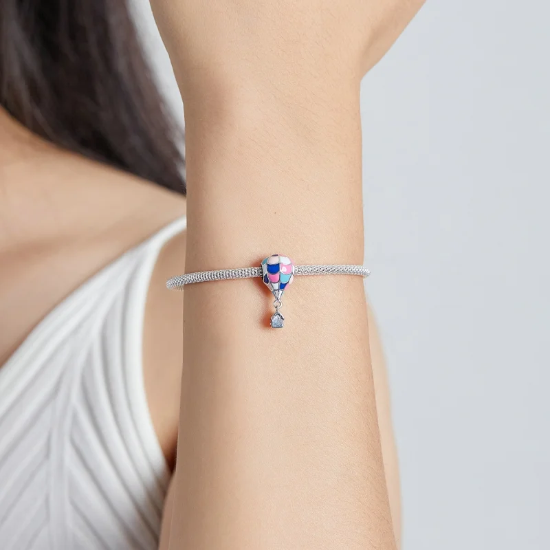 (image for) Pandora Style Dream Hot Air Balloon Charm - BSC545 - View 5