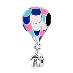 (image for) Pandora Style Dream Hot Air Balloon Charm - BSC545