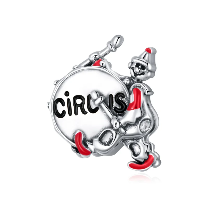 (image for) Pandora Style Drum Clown Charm - SCC1658 - Product Image