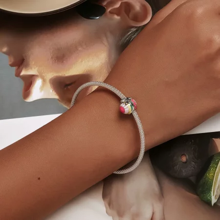 Pandora Style Easter Egg with Bow Charm - SCC2119