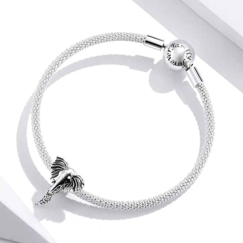 (image for) Pandora Style Elephant with Missing Teeth Charm - SCC1583 - View 4