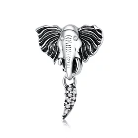 Pandora Style Elephant with Missing Teeth Charm - SCC1583 Pandora Style Elephant with Missing Teeth Charm - SCC1583