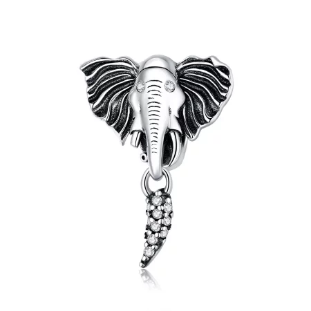 Pandora Style Elephant with Missing Teeth Charm - SCC1583