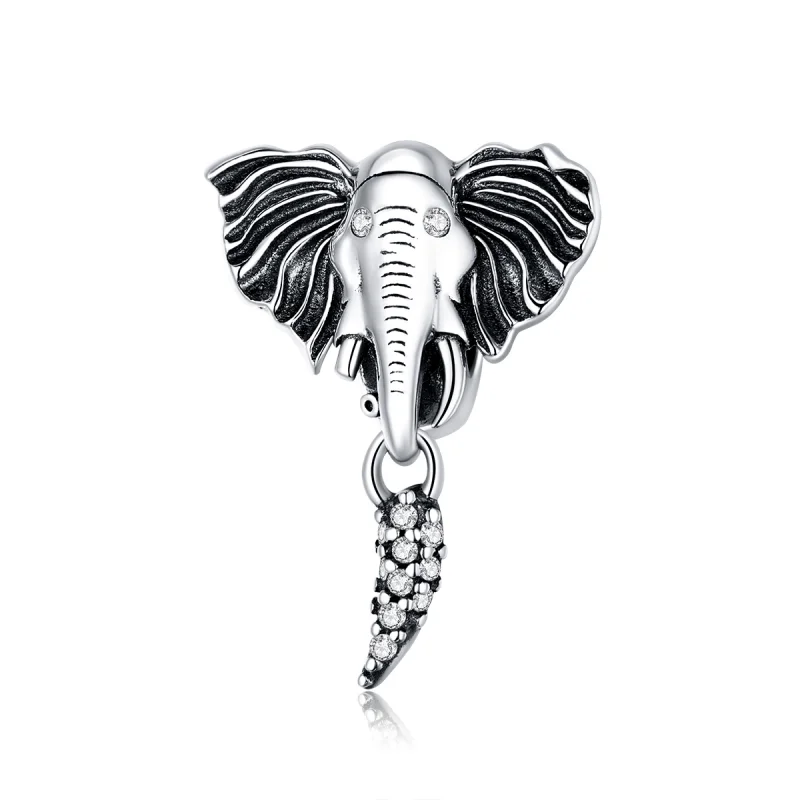 (image for) Pandora Style Elephant with Missing Teeth Charm - SCC1583 - Product Image