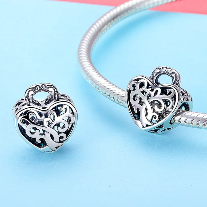 (image for) Pandora Style Eternal Lock Charm - SCC726 - View 2