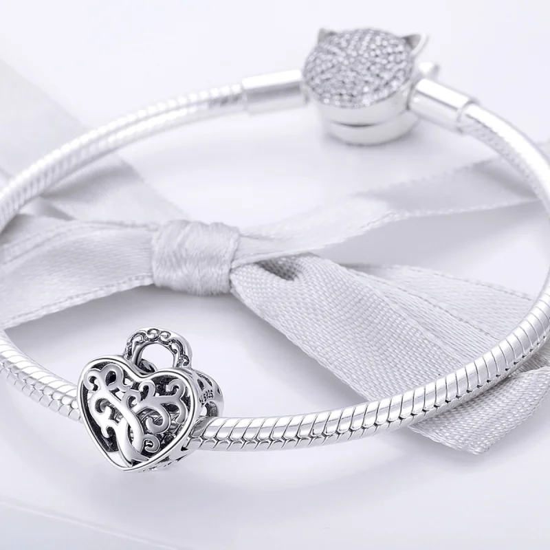 (image for) Pandora Style Eternal Lock Charm - SCC726 - View 3