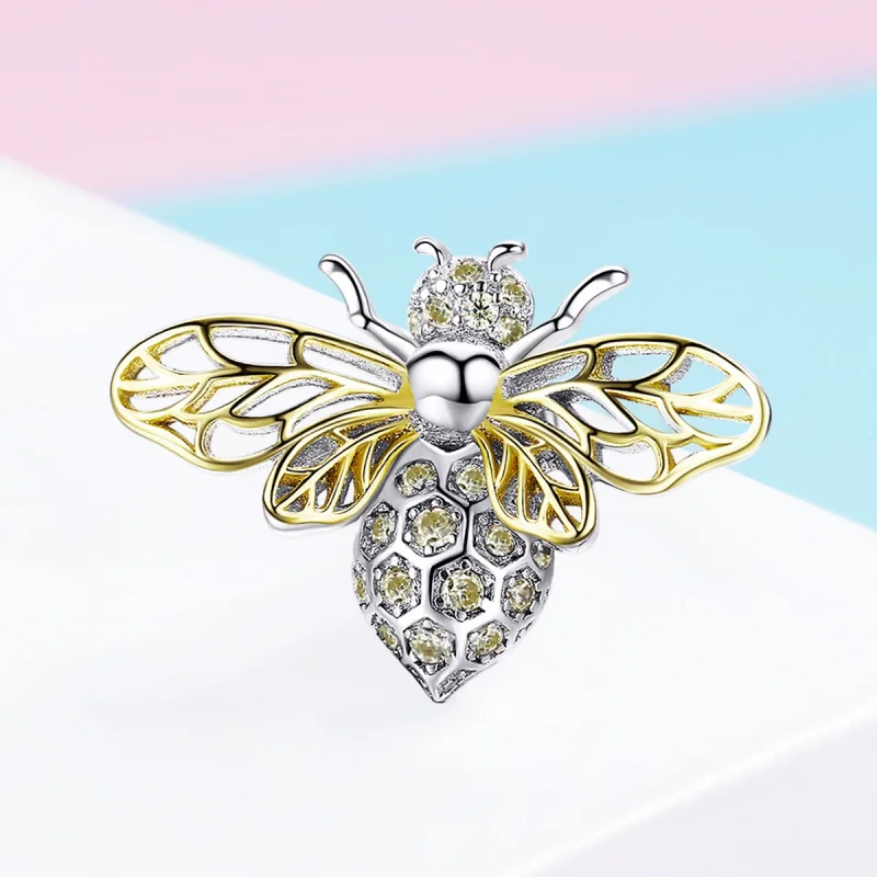 (image for) Pandora Style Exquisite Bee Charm - BSC067 - View 2
