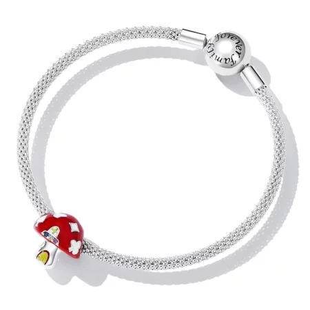 Pandora Style Exquisite Mushroom House Charm - SCC2246