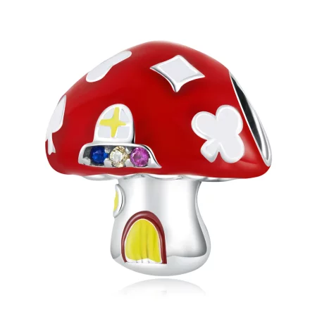 Pandora Style Exquisite Mushroom House Charm - SCC2246