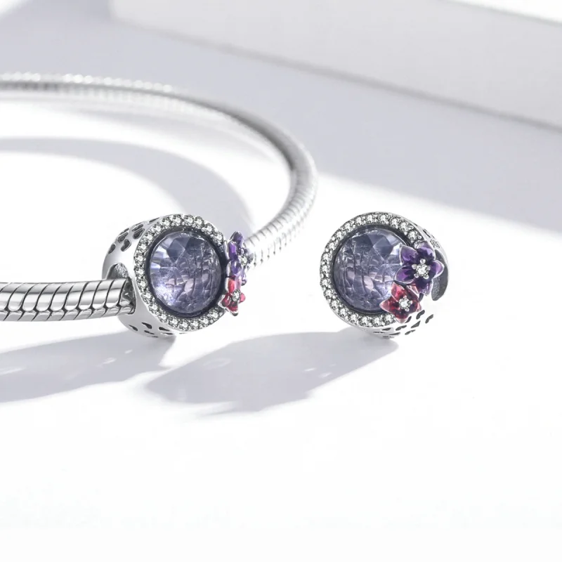 (image for) Pandora Style Feminine Power - Brilliant Flowers Charm - SCC2141 - View 4